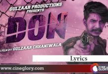 Don Lyrics Gulzaar Chhaniwala